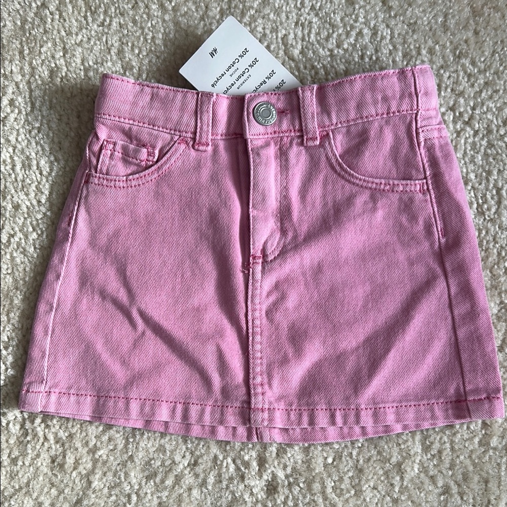 Pink Denim Skirt for Kids